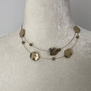 New York & Company Gold Coin Necklace